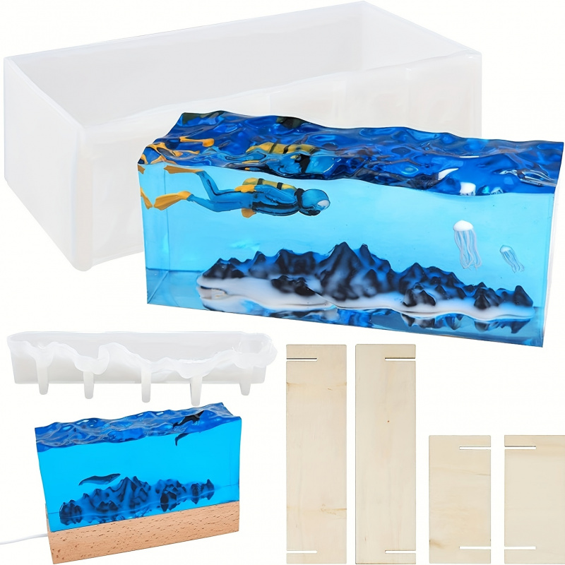 Resin Ocean Wave Mold - 1 takım Okyanus Dalgası Reçine Kalıpları