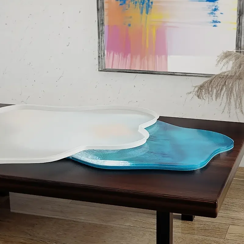 Resin Ocean Wave Mold - Büyük 61cm Düzensiz Tepsiler Epoksi Reçine