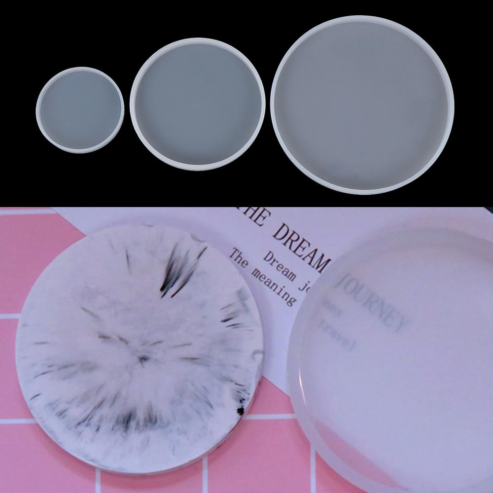 Coaster Mold Round - Kil Aracı Silikon Sıvı Sanatları Kupası