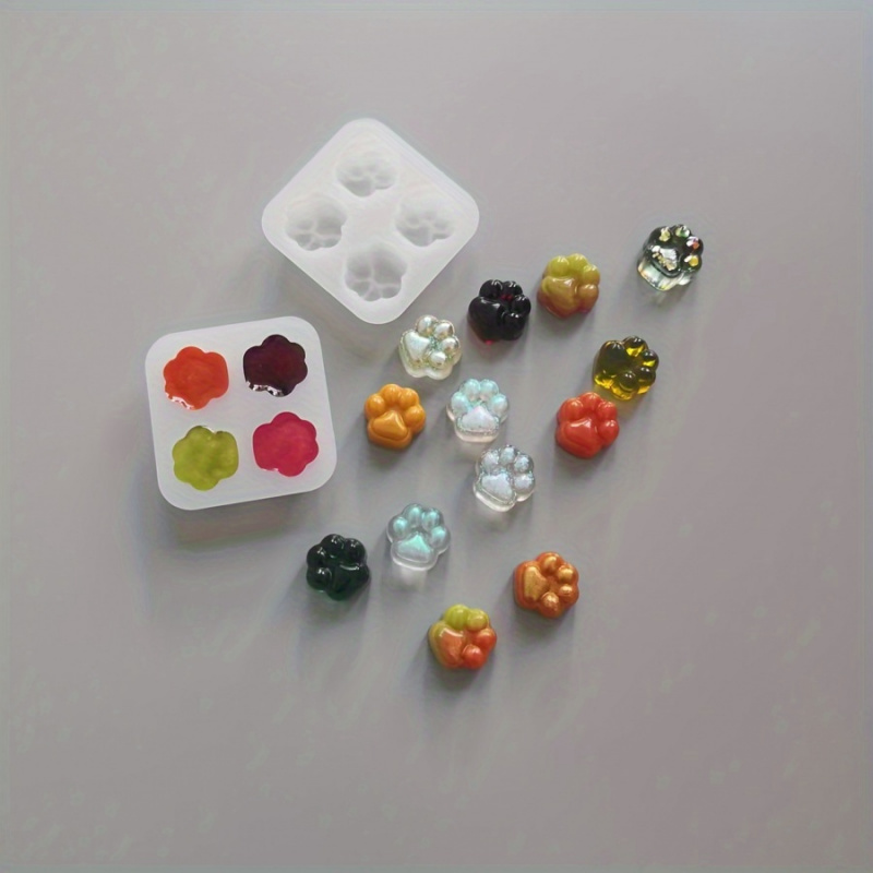 Resin Craft Ideas - 1 Kedi Patisi Desenli Silikon Kalıp