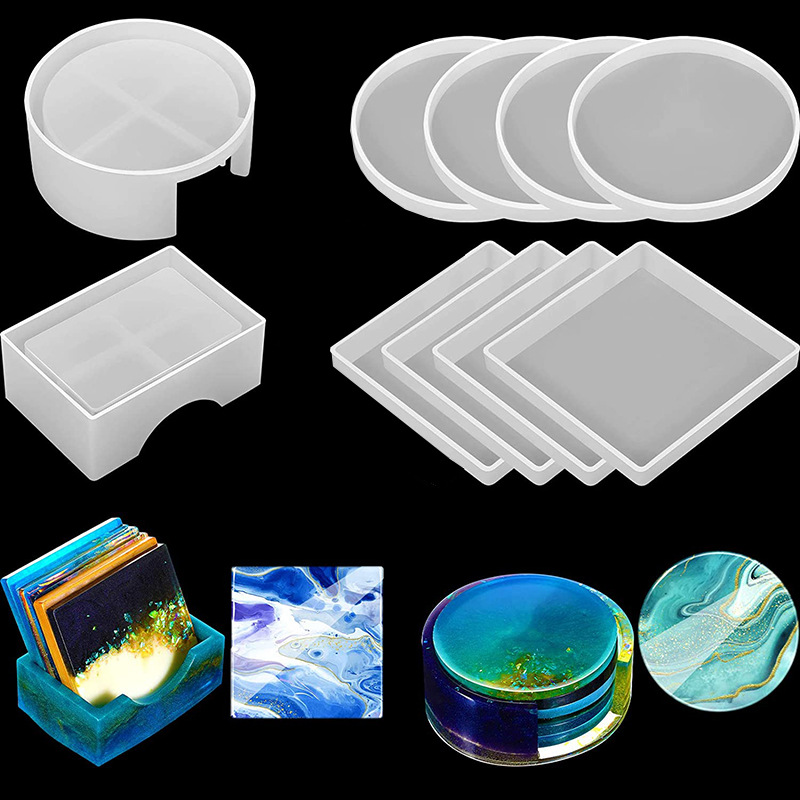 5 Adet/Set DIY Epoksi Reçine B - Coaster Mold Round incelemesi ve fiyatı
