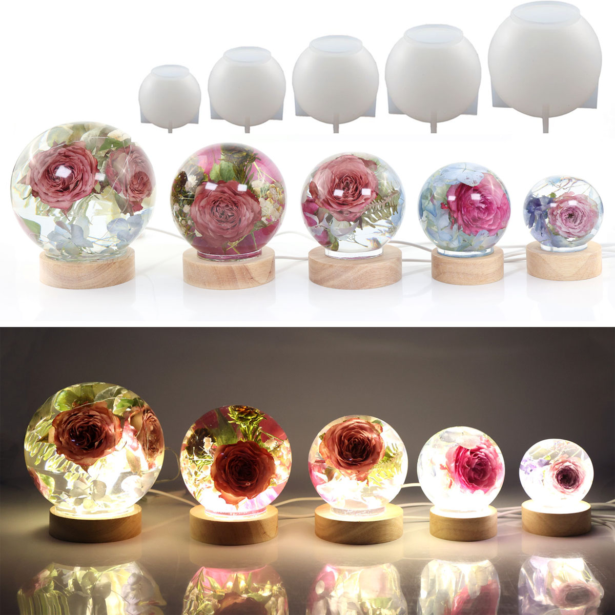 65-120mm Küre Topu silikon kal - Resin Craft Supplies incelemesi ve fiyatı