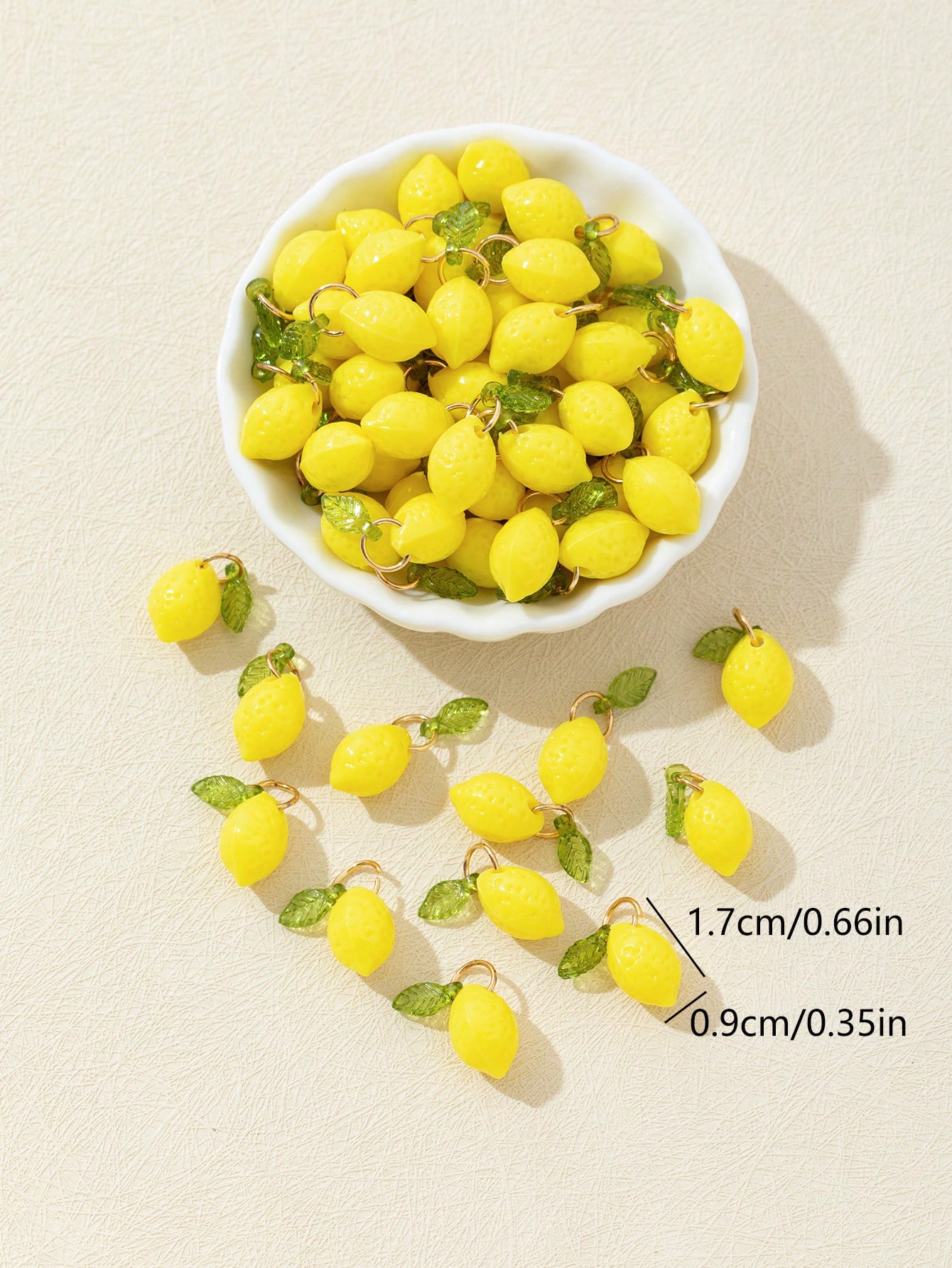 10 adet 3D limon reçine takıla - Resin Craft Supplies incelemesi ve fiyatı