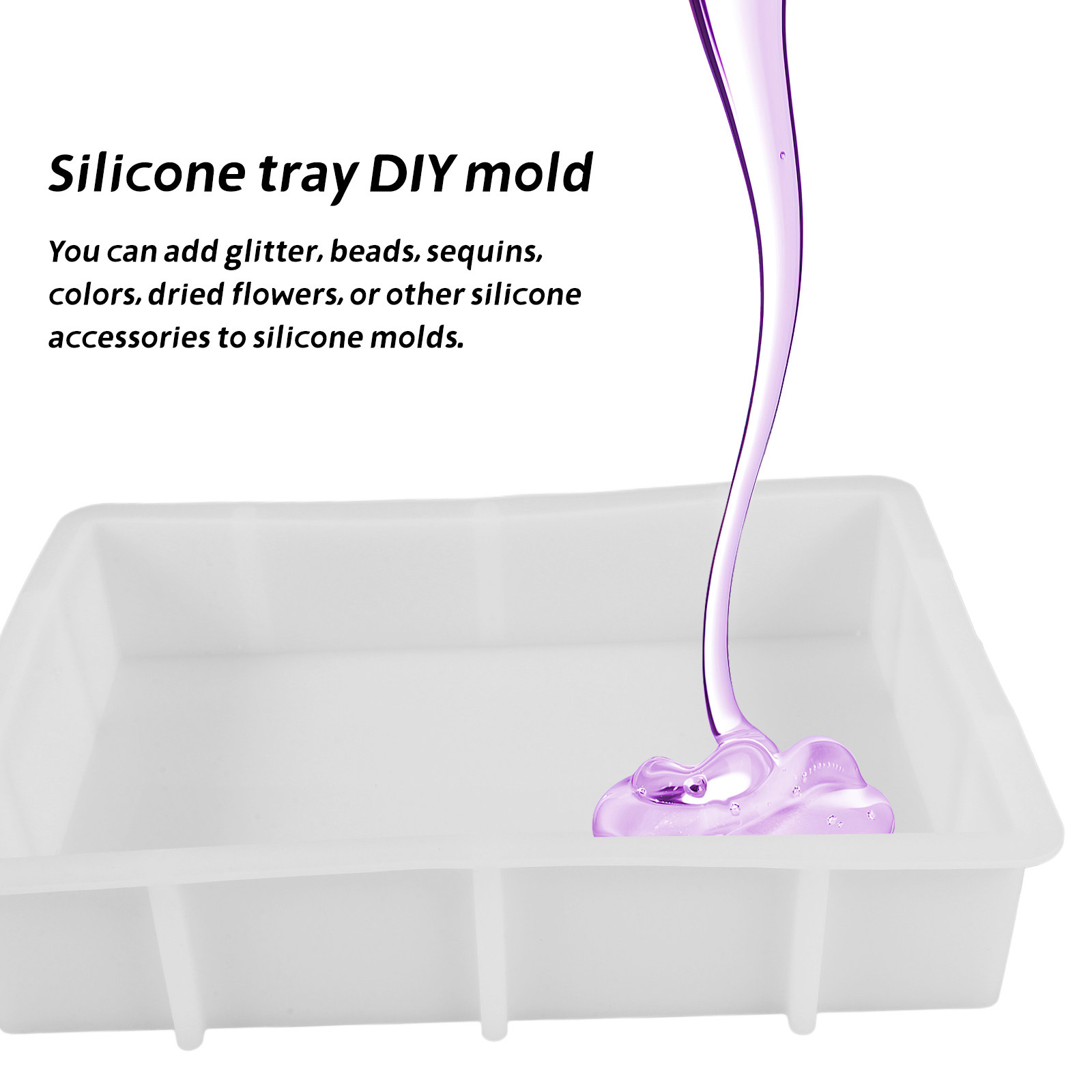 Büyük Dikdörtgen Reçine Siliko - Flower Preservation Resin incelemesi ve fiyatı