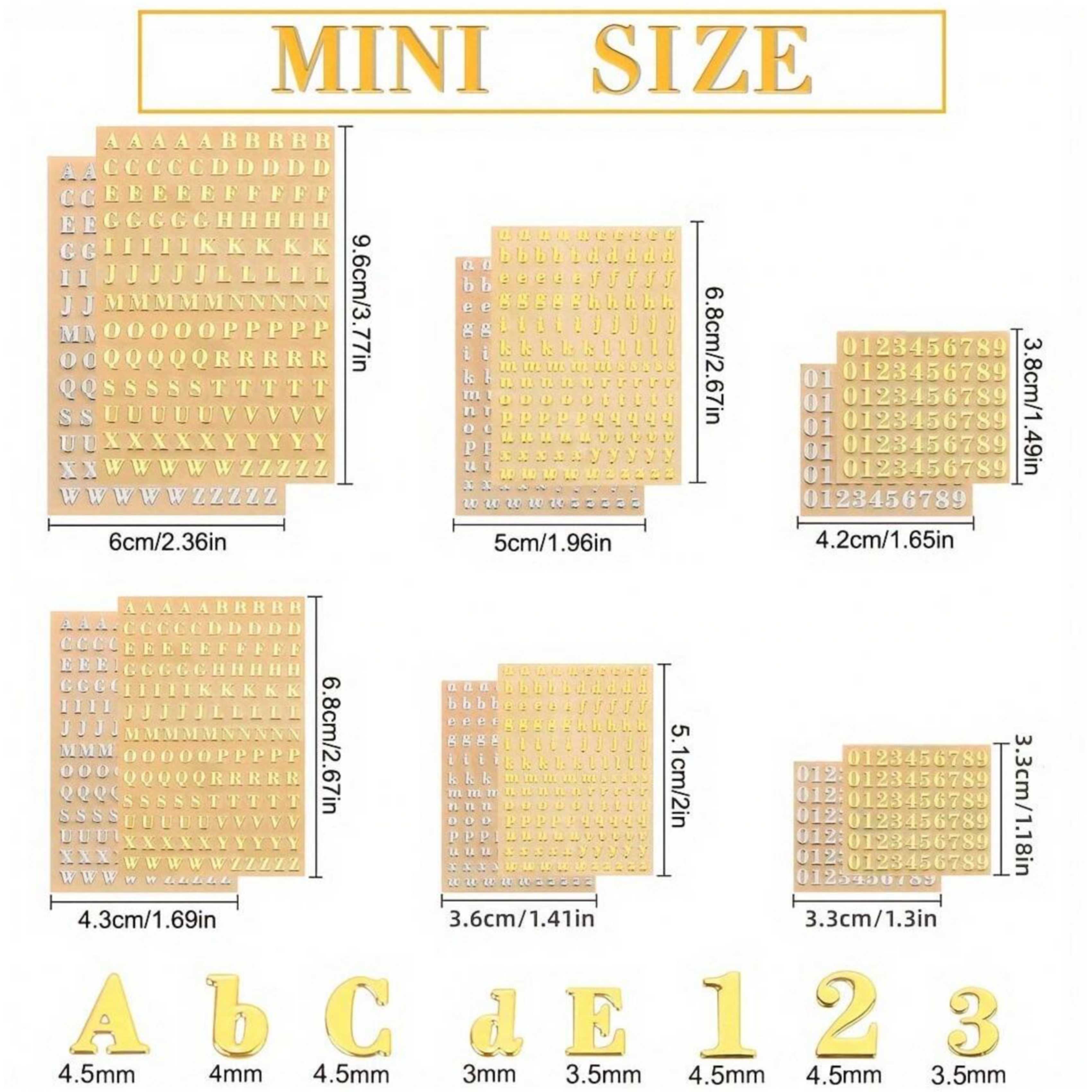 12 Harfli Reçine Çıkartmaları, - Gold Foil Flakes incelemesi ve fiyatı