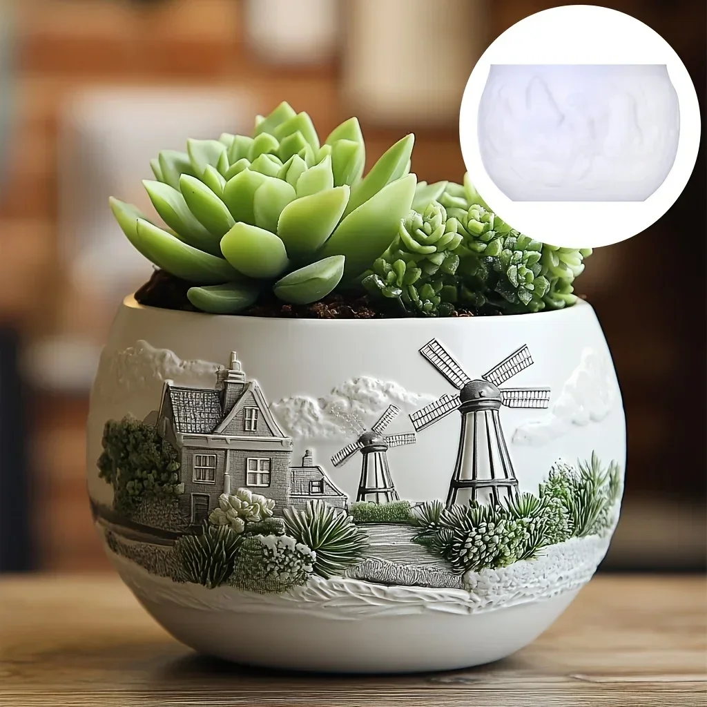 Çift yunus kabartma etli bitki - Resin Ocean Wave Mold incelemesi ve fiyatı