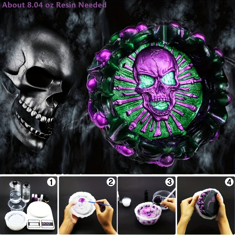 Küllük kalıbı, kafatası DIY el - Resin Craft Material incelemesi ve fiyatı